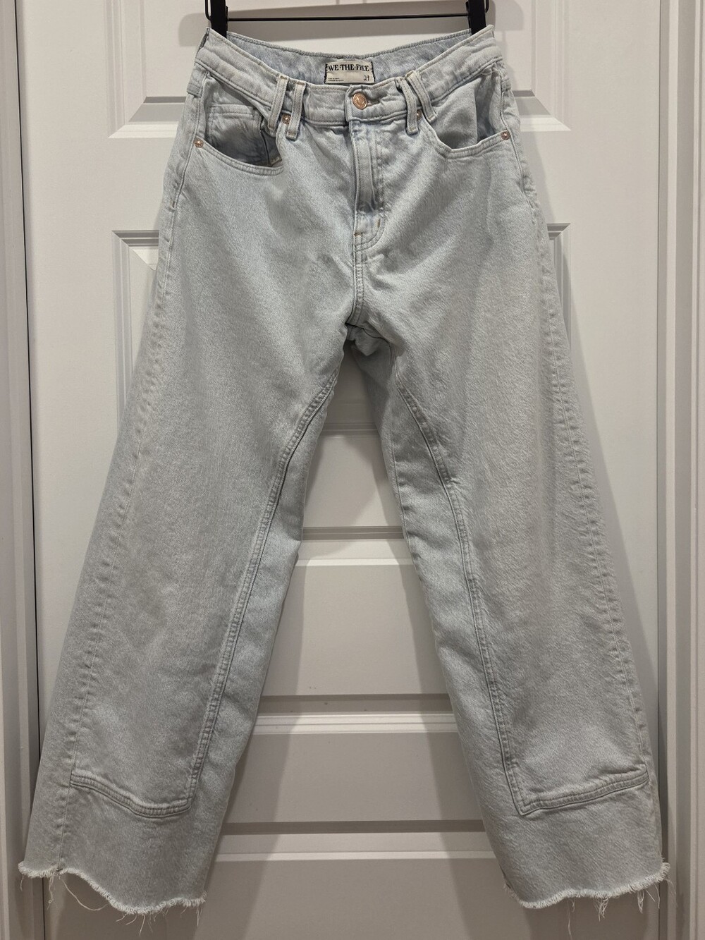 We the Free Risk Taker High Rise Straight Light Wash Jeans Size 29
